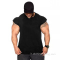 T-shirt da uomo slim fit in cotone per allenamento muscolare